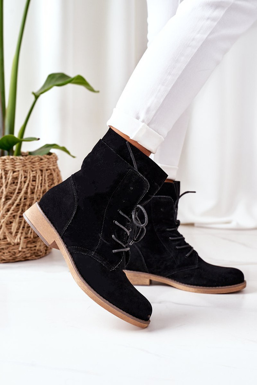 Black Violetta Double Horné topánky