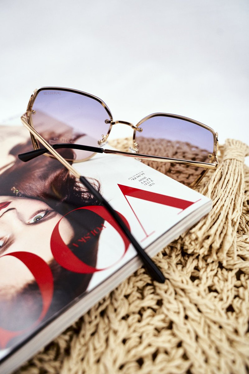 Sluneční Brýle Prius PRE-38 Zlaté Černá Přechod Lesk