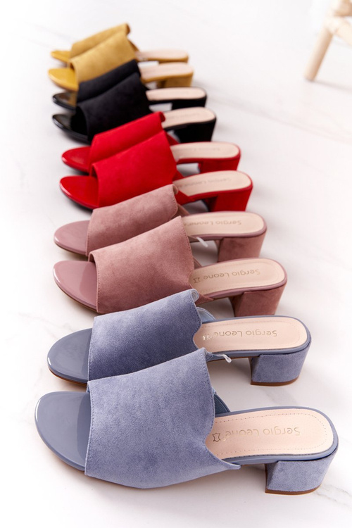 Suede High Heels Sergio Leone KL313 Blue