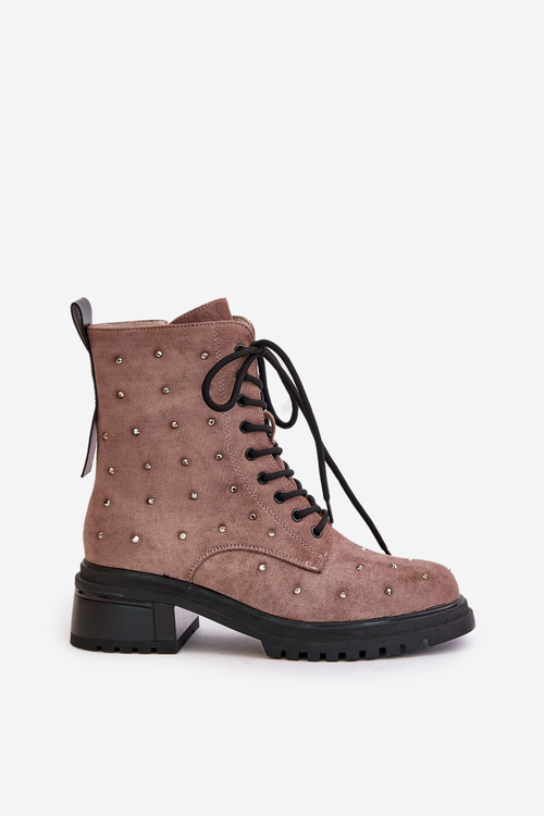 ZDobené Botky Worker Dámské Zateplené D&A MR880-017 Taupe