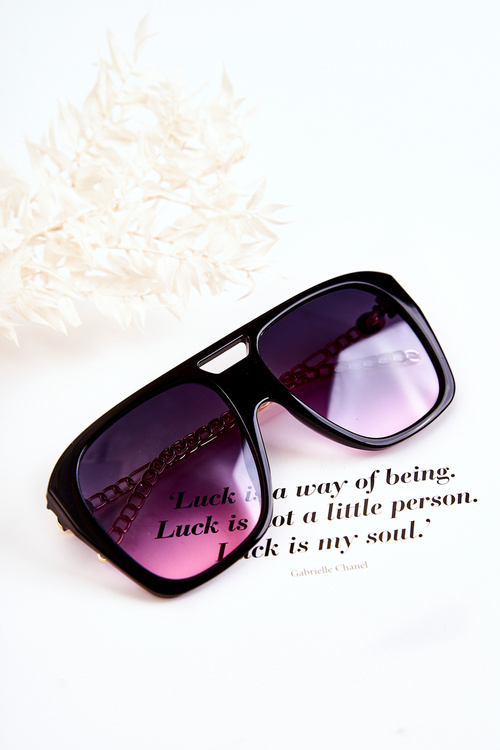 Dámské sluneční brýle Aviatory V120013 Černá a růžová