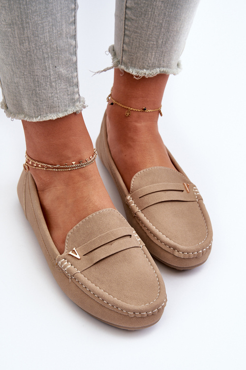 Klasické dámske mokasíny béžové Iramarie