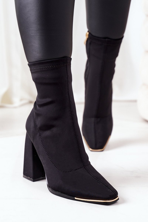 Boty Na Soupku Z Elastické Látky Černé Effect Wow