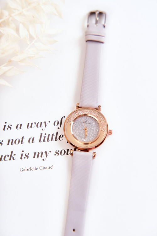 Dámské hodinky s třpytivým ciferníkem Giorgio&Dario Šedá