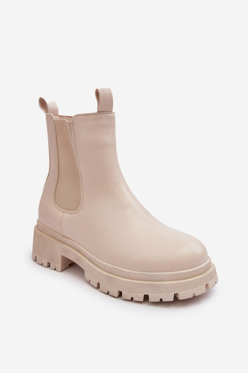 Kožené topánky na zips