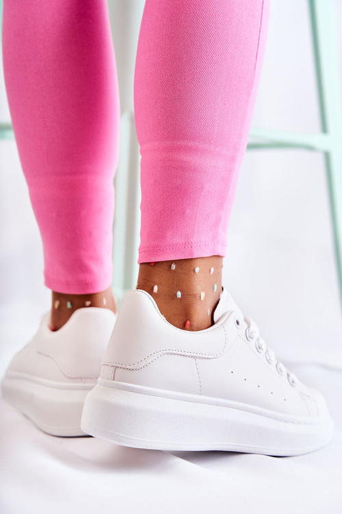 Dámske športové topánky na platforme White Eliso