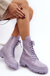 Ženské topánky, fialové eko -geather irande