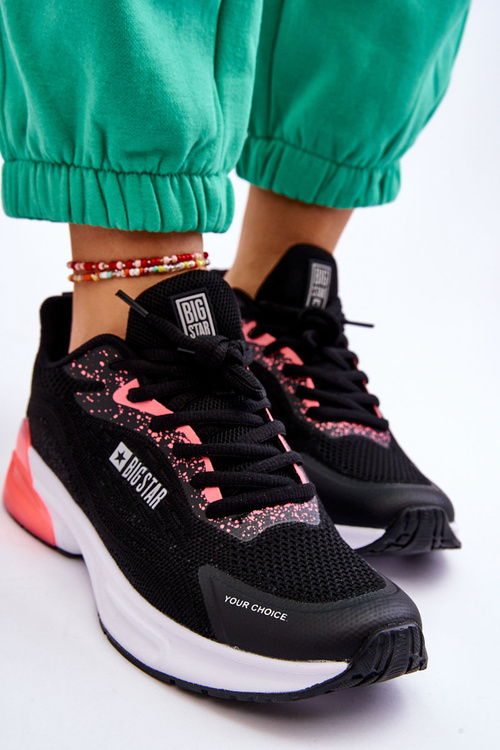 Módní Memory Foam System Big Star Sportovní boty LL274318 Černé