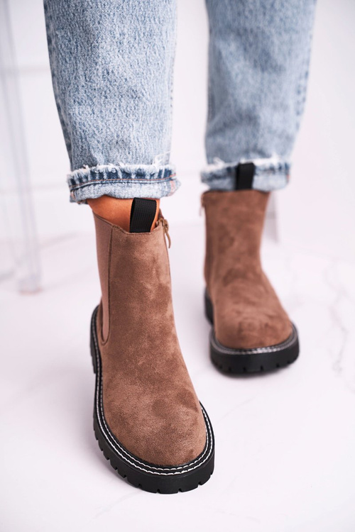 Dámské Kotníkové Boty Pérka Khaki Resist