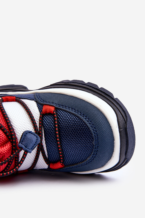 Dětské zimní boty s podšívkou na zip Granát Big Star MM374194