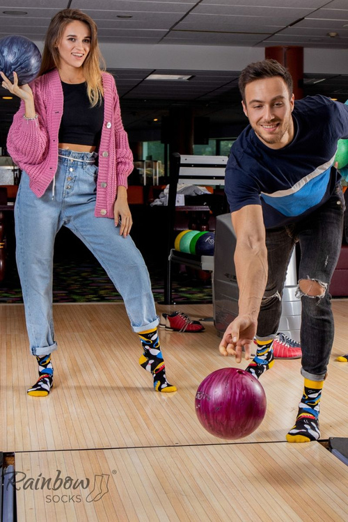 Dúhové ponožky ponožky pre 3 -pár zábavného fanúšika