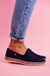 Espadrilles Dámska veľká hviezda Slip-On Navy FF276036