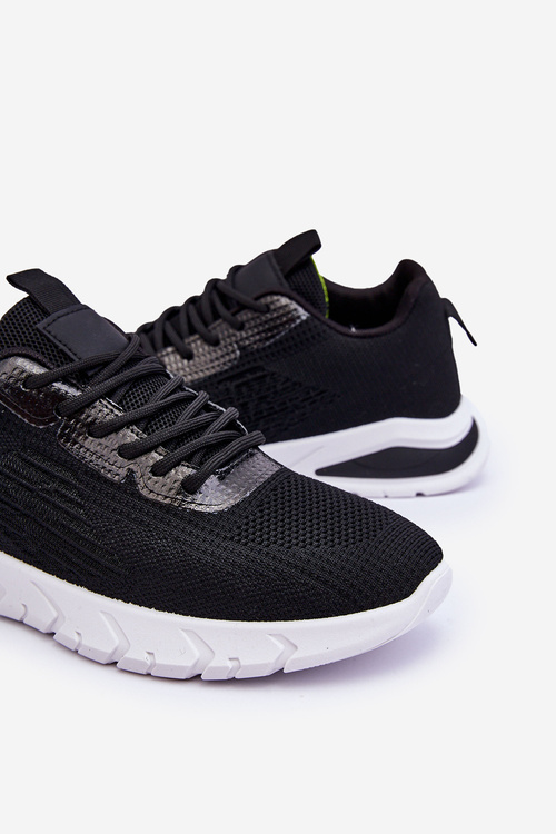 Pánske klasické čierne a biele športové topánky Santiago