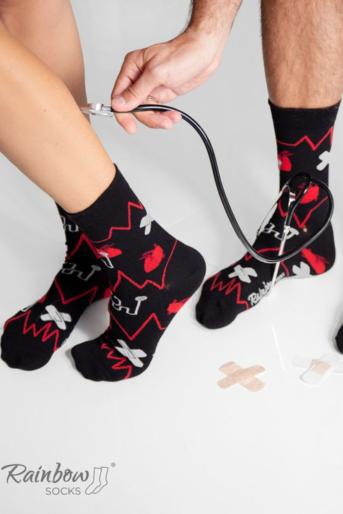 Duhové Rainbow Socks Ponožky Pro lékaře a mediky 3 Párů