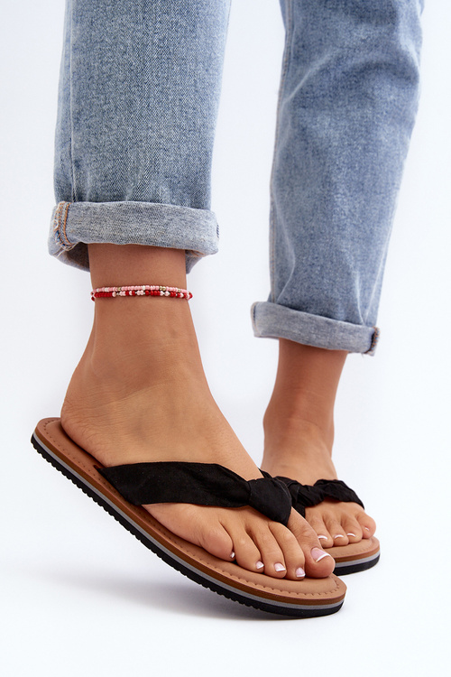 Dámske žabky Big Star LL274625 Čierne