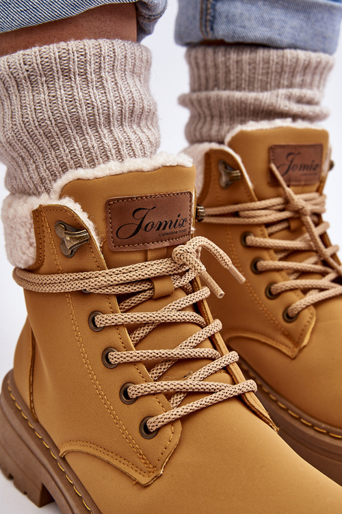 Dámske kožené topánky s ťavou Lynnvia ovčie plášť