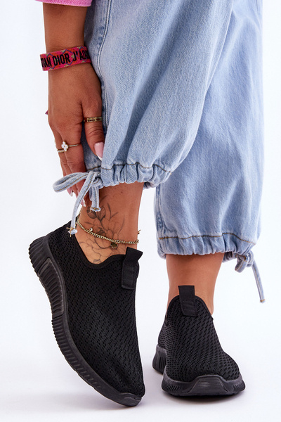 Klasické slip-on tenisky Černá Frankie