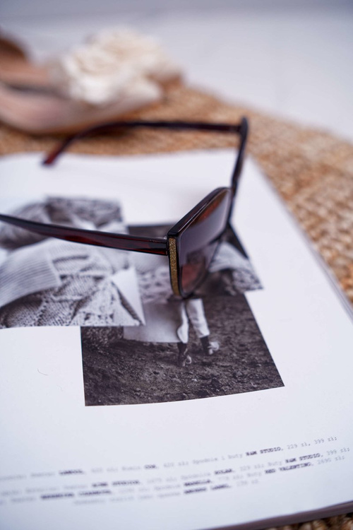 Sluneční Brýle Prius PR-V26 hnědé zlaté lesklé