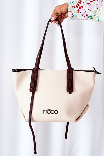 Kabelka Shopper Přes Rameno NOBO K3180 Světle Béžová