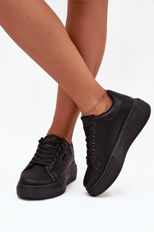 Dámské Tenisky Na Platformě Big Star SS274244 Černé