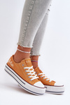 Dámske tenisky na hrubej podrážke Lee Cooper LCW-24-31-2216 Oranžové
