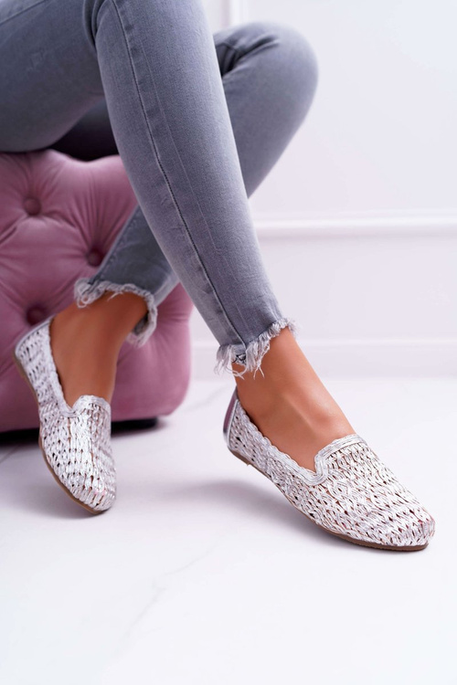 Dámské Balerínky Lu Boo Stříbrné 4Ever