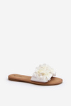 Dámské Pantofle S Květinami Bílé Eelfan
