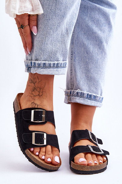 Dámske derpino čierne papuče