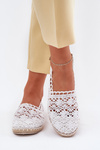 Dámské krajkové espadrilky bílé Adelira