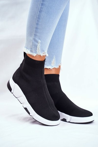 Dámske športové topánky High Sock Black Time to rock rock