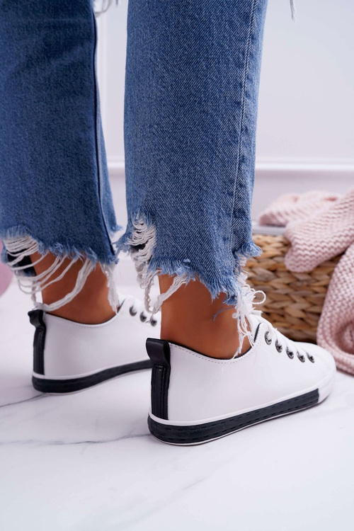 Dámské Tenisky Bílé s černým proužkem Nigrid2