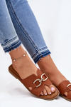 Dámske Plátené Sandále S Dekoratívnym Detailom Camel Amiresna