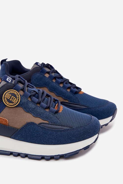 Pánské Sportovní Tenisky Big Star RR174279 HI-POLY SYSTEM Námořnické