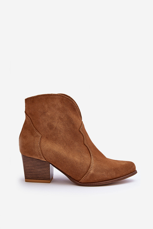 Kůže Kowbojky Botky Lewski EV28 Brązové