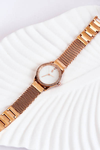 Dámske hodinky GG Luxe Pink Gold so zirkónom