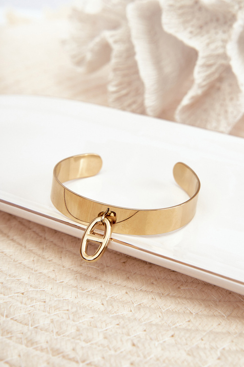 Dámský náramek s ozdobou nerezová ocel stříbrná