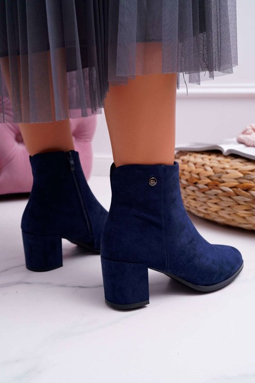 Dámske vysoké podpätky Sergio Leone Navy BT520