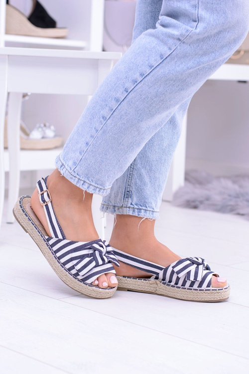 Tmavě modré Dámské sandály Espadrilles Buni