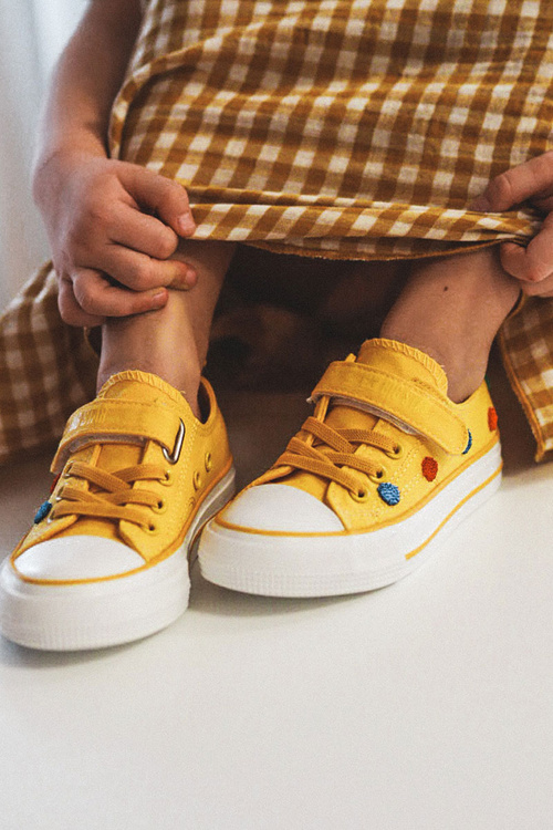 Dětské Tenisky Se Suchým Zipem BIG STAR JJ374056 Žluté