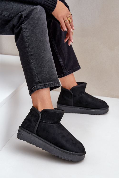 Dámske Snehové Topánky Na Platforme D.Franklin DFSH370010 Čierne