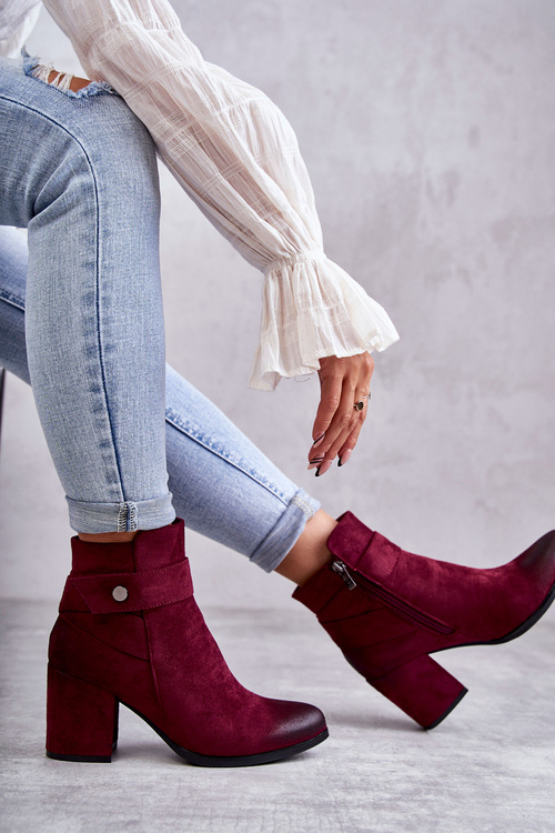 Ženské semišové topánky la.fi 260041wi-suns červené