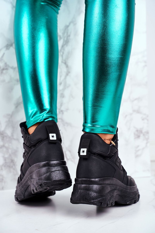 Dámske športové topánky čierne granto