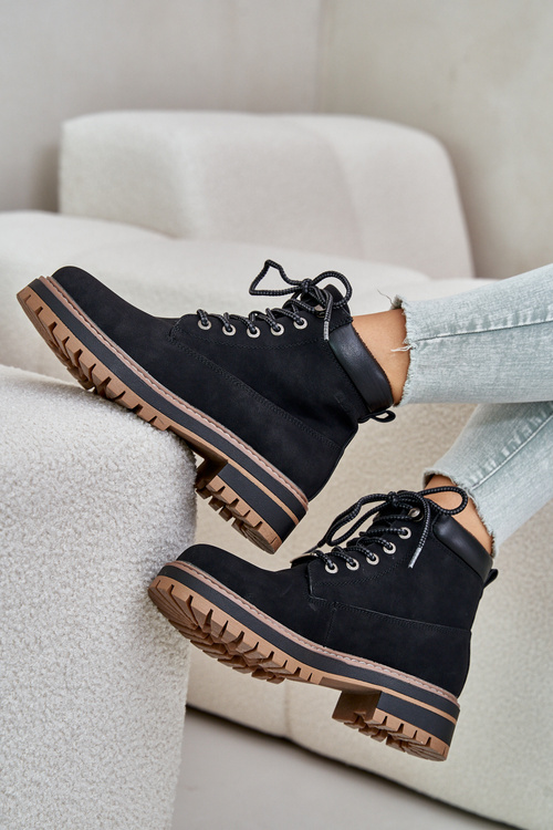 Dámské Zateplené Kotníkové Boty Big Star OO274A290 Černé