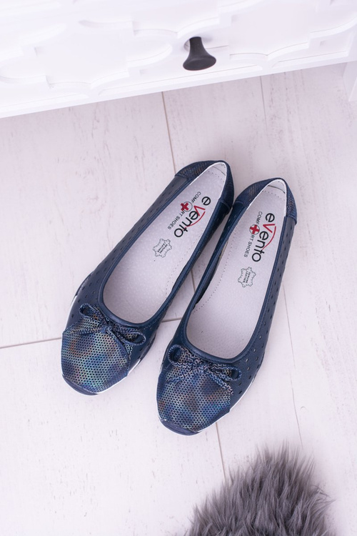 Dámské kožené námořnictvo Ballerinas Erdola