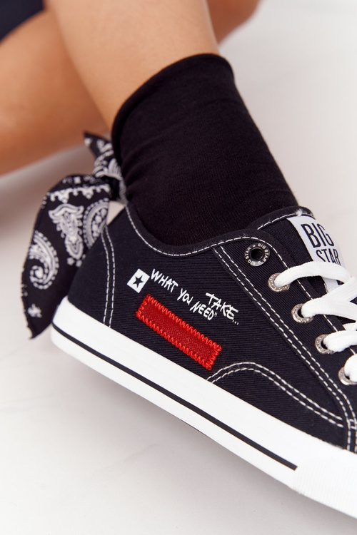 Dámské Tenisky S Nápisem BIG STAR FF274082 Černé