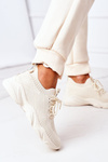 Dámská Sportovní Boty Sneakers Béžové Fashion