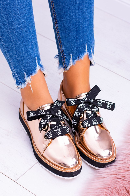 Lu Boo Dámske zlaté topánky Rose Moonlight