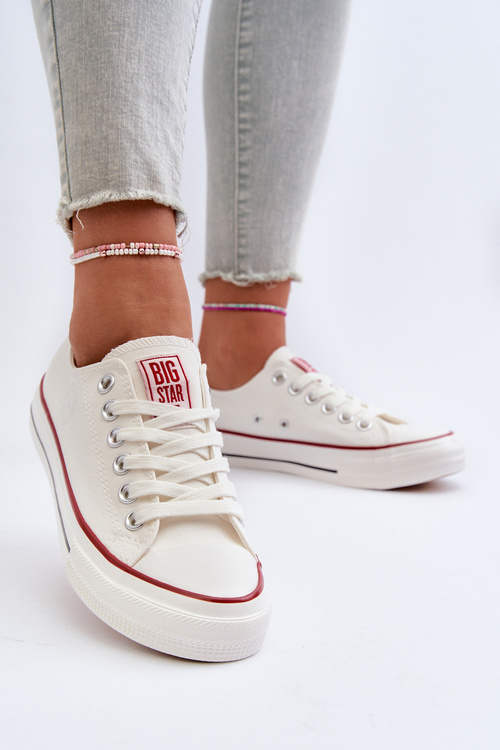 Nízke dámske tenisky Big Star NN274274 Biele