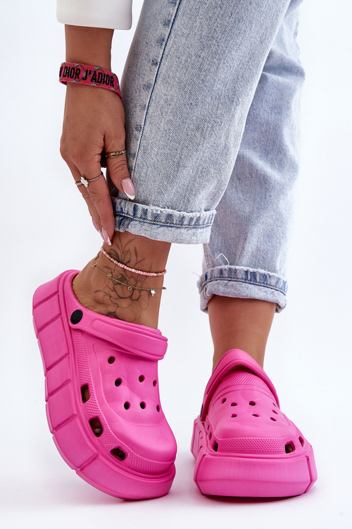 Dámská pěnová platforma Crocs Fuchsia Beckett