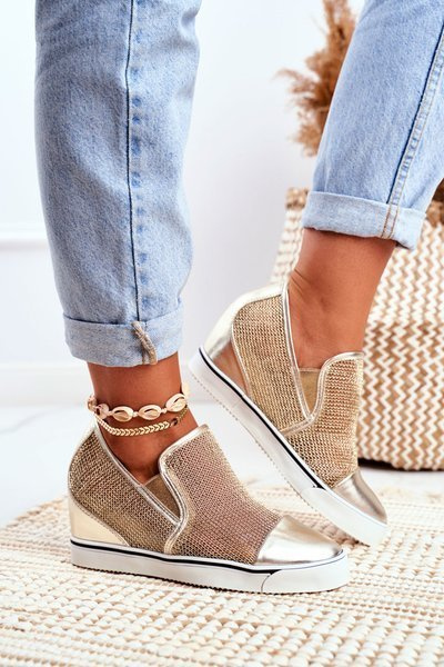 Dámske tenisky Lu Boo so zlatým Morgono Mesh